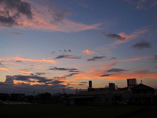 今夕の定点夕空