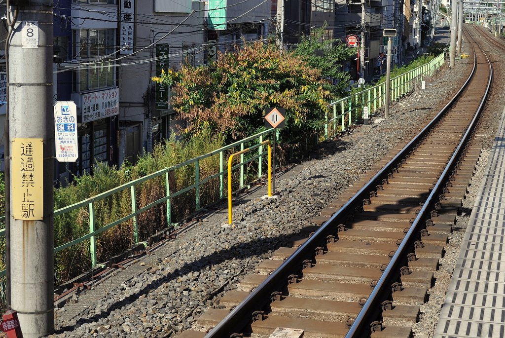山手線　「通過禁止駅」表示