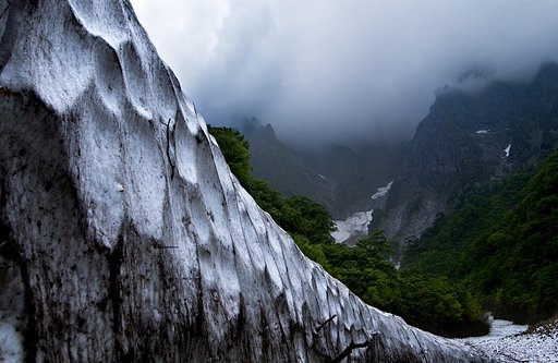 残雪の一の倉沢