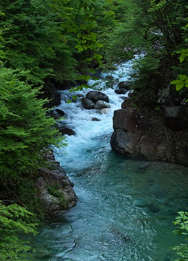 Blue water