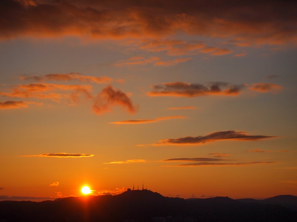 【夕日】長崎稲佐山