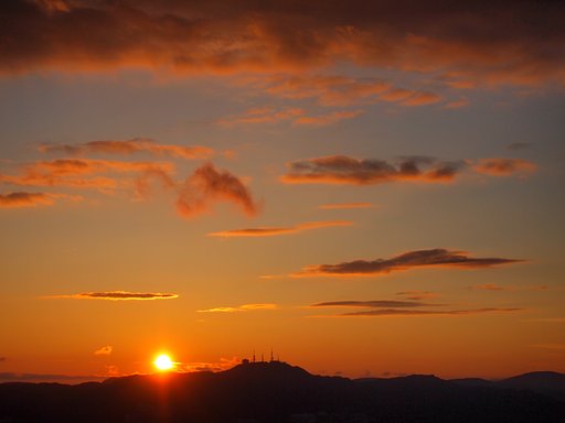 【夕日】長崎稲佐山