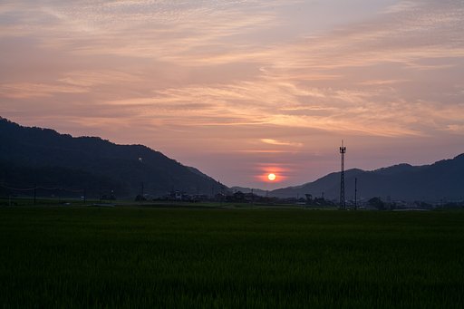 夕焼け55mmで。