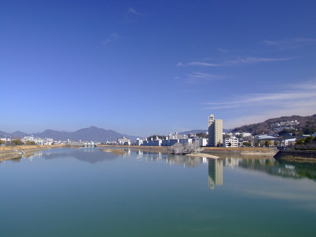 青空と水面