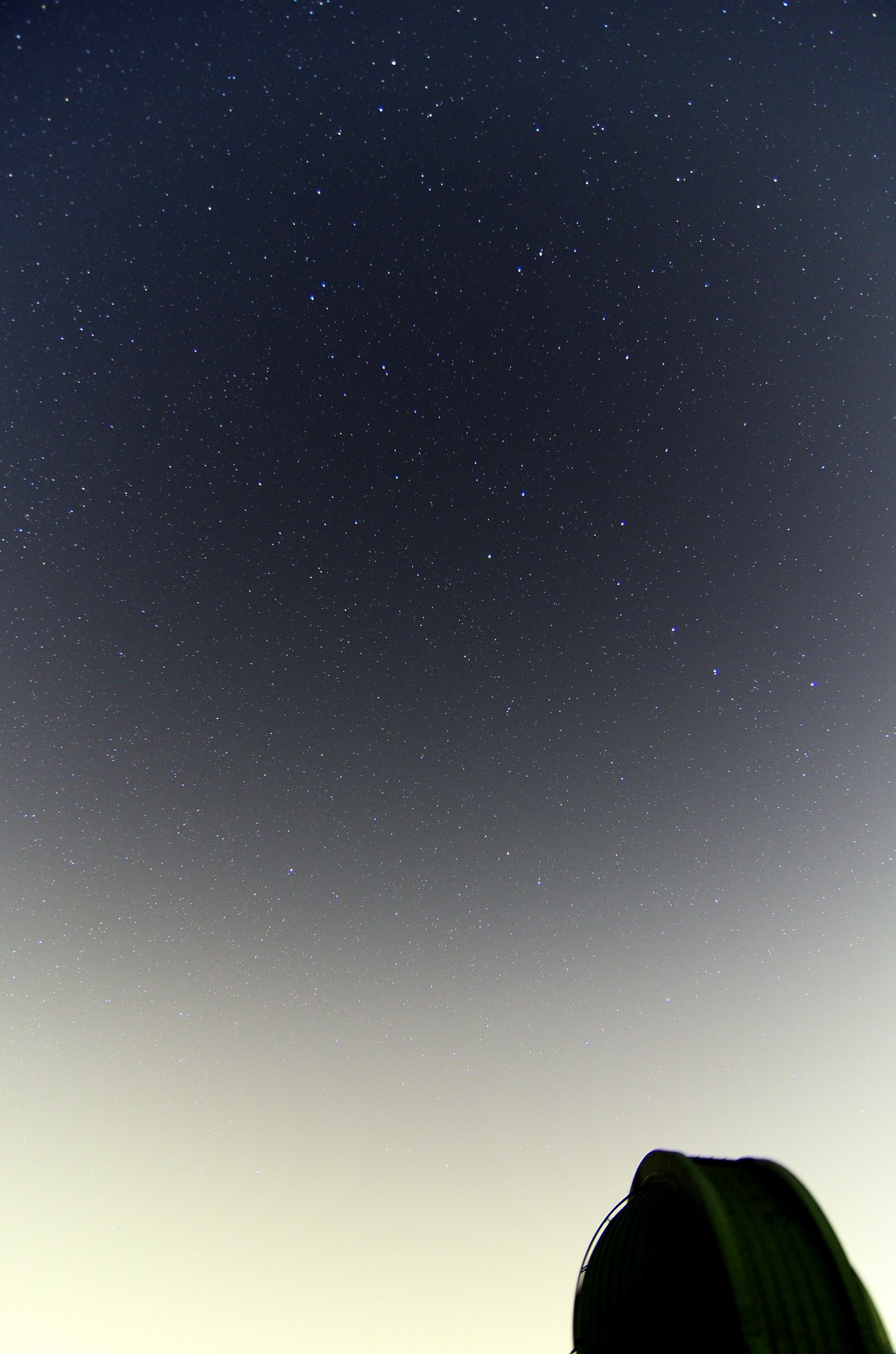 堂平の星空　北斗七星と