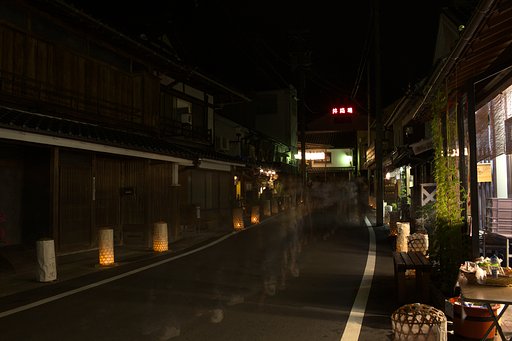 たんころりんの町並みを