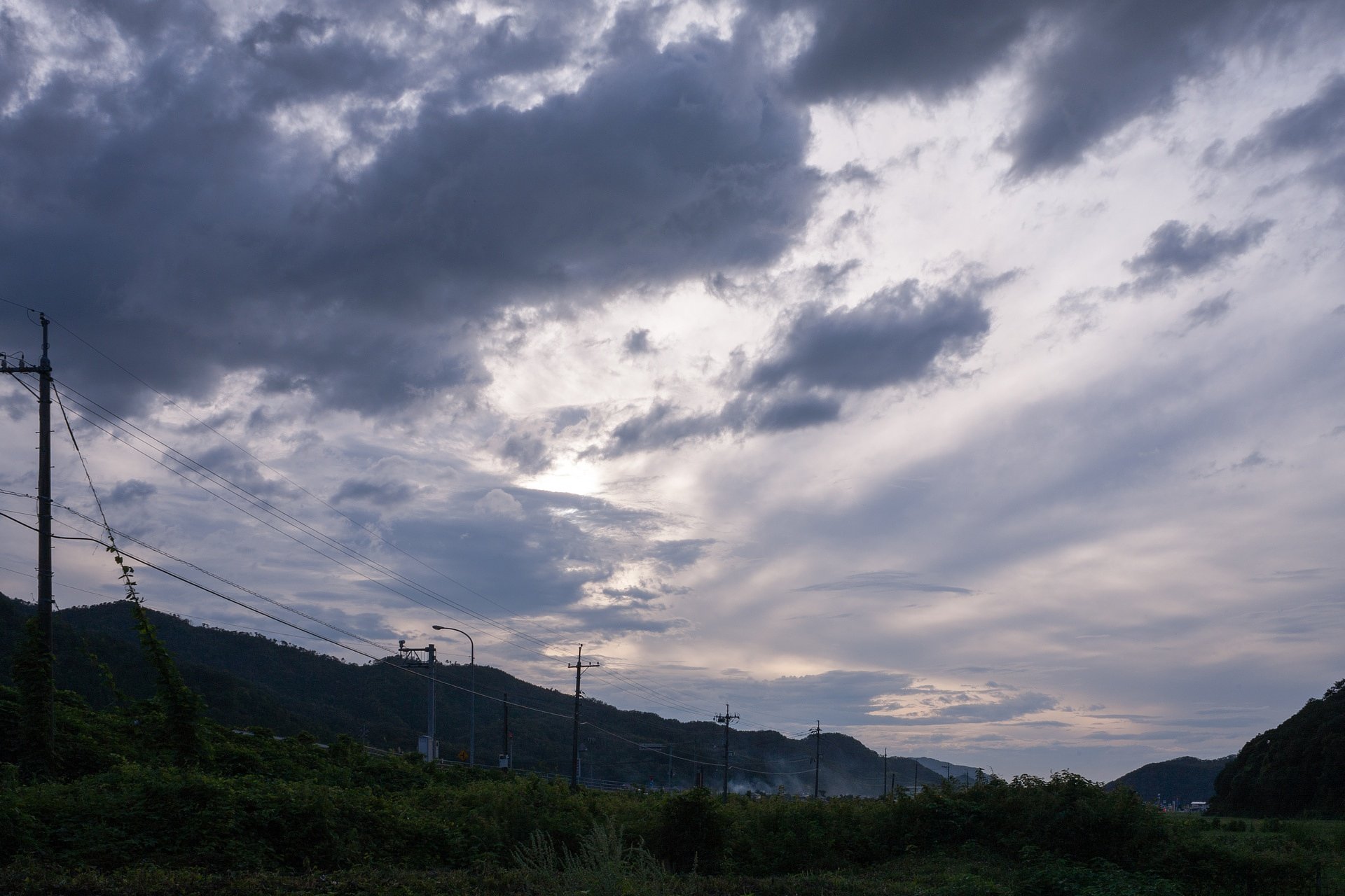 もうすぐ台風の影響のお空に？