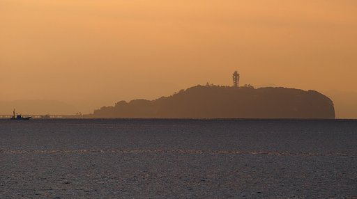 江ノ島の朝焼け