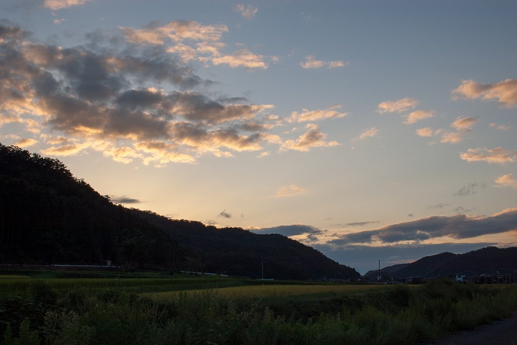 夕焼けは偉大ですね。
