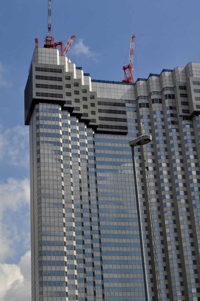 超高層建築物解体風景（赤プリ）