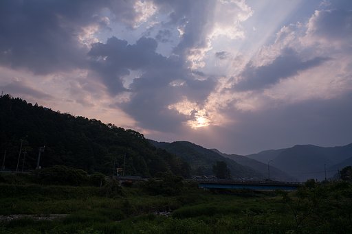 大分遅れて日の出が見られました。