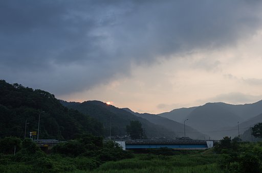 一寸だけ日の出が・・。