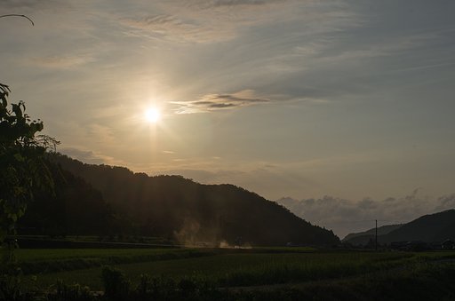 夕焼け。