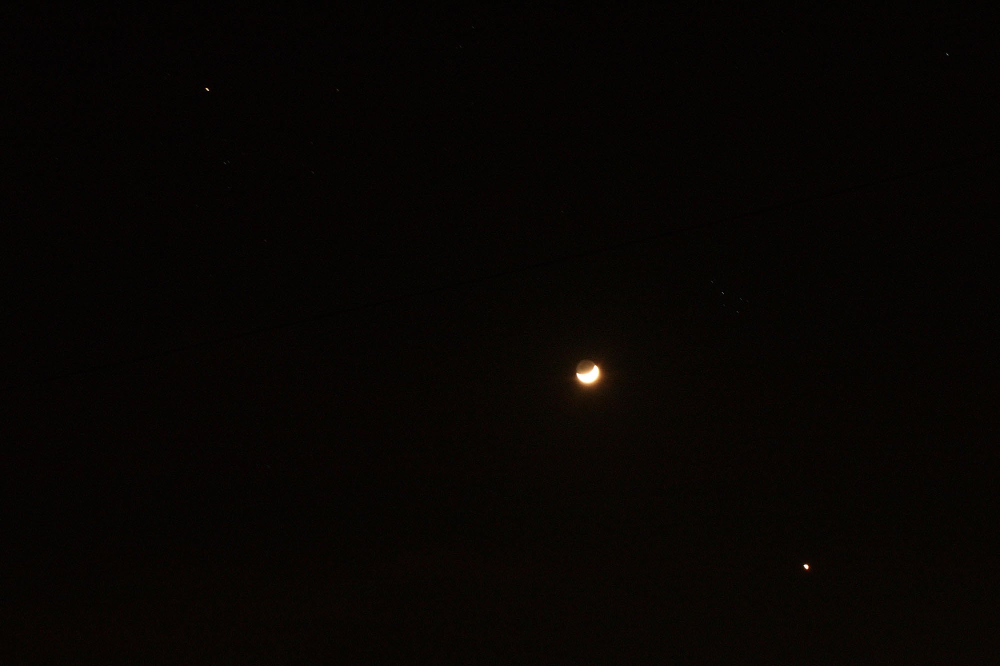 今日の金星・月・木星
