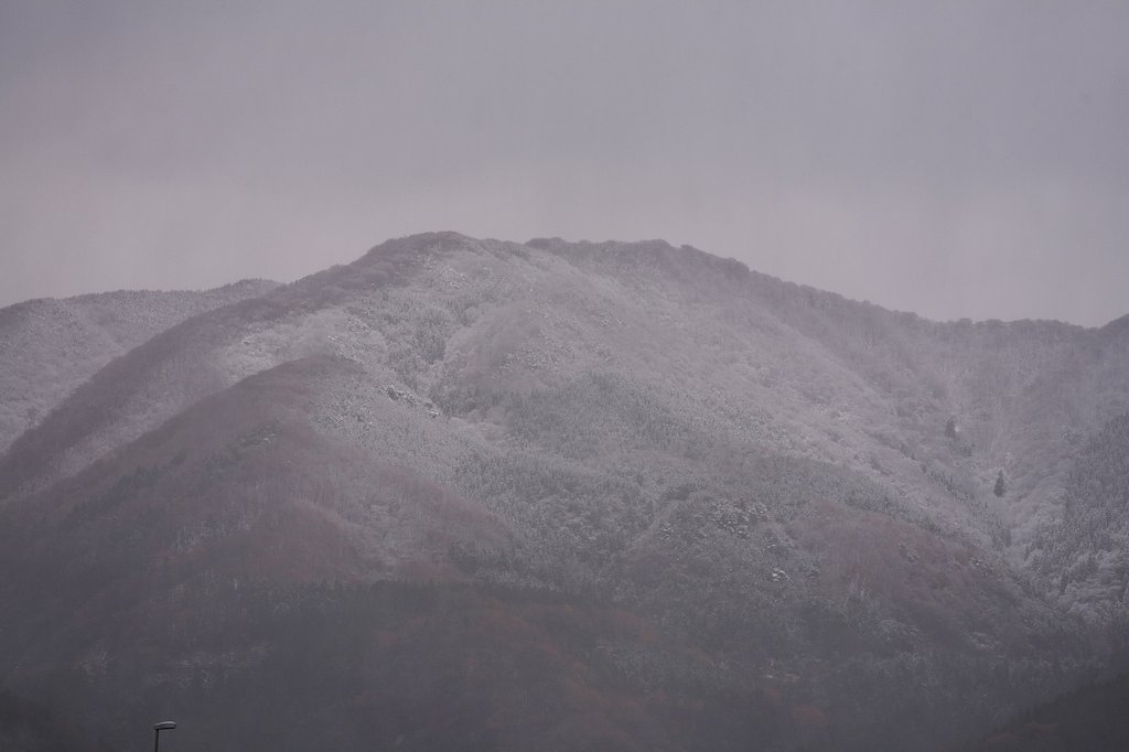 初雪がわが町にも・・