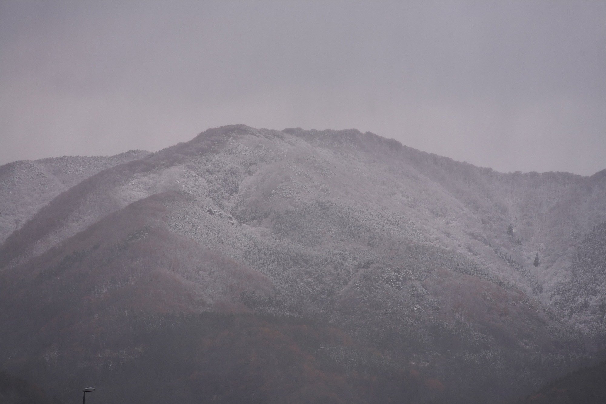 初雪がわが町にも・・