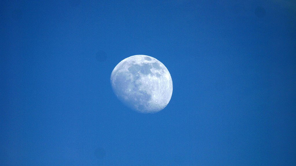 【空】昼の月