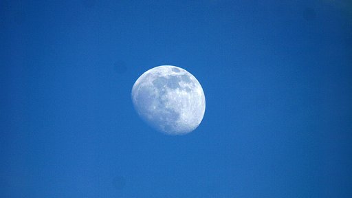 【空】昼の月