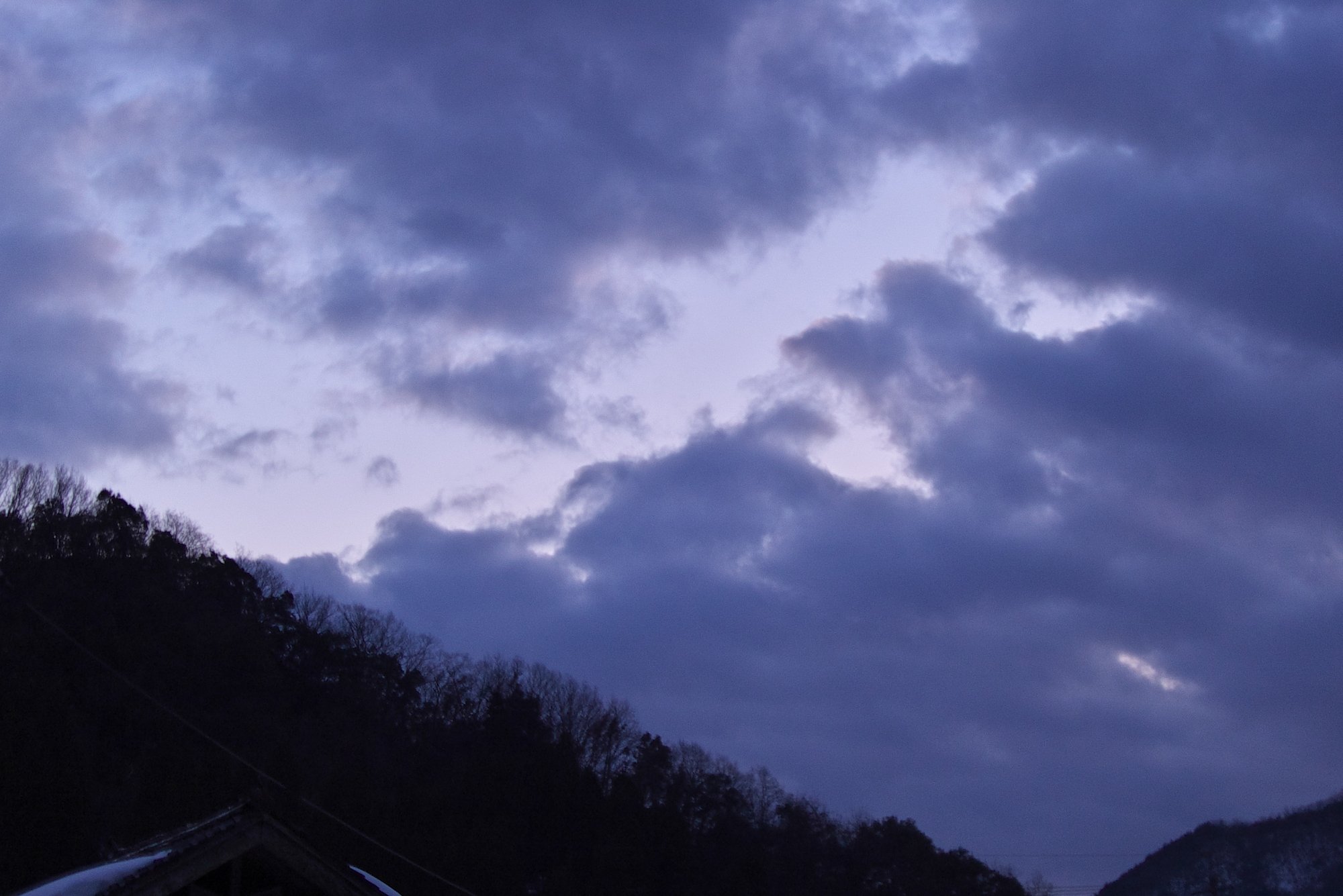 南の夕空!