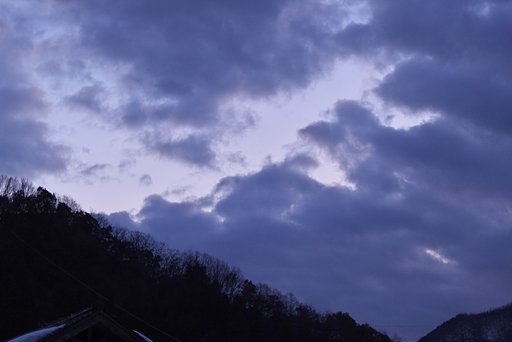 南の夕空!