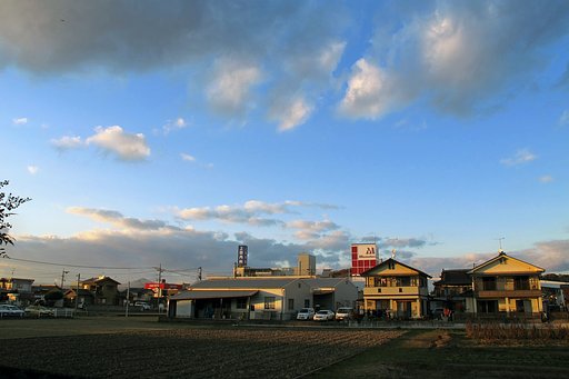 定点の夕暮れ