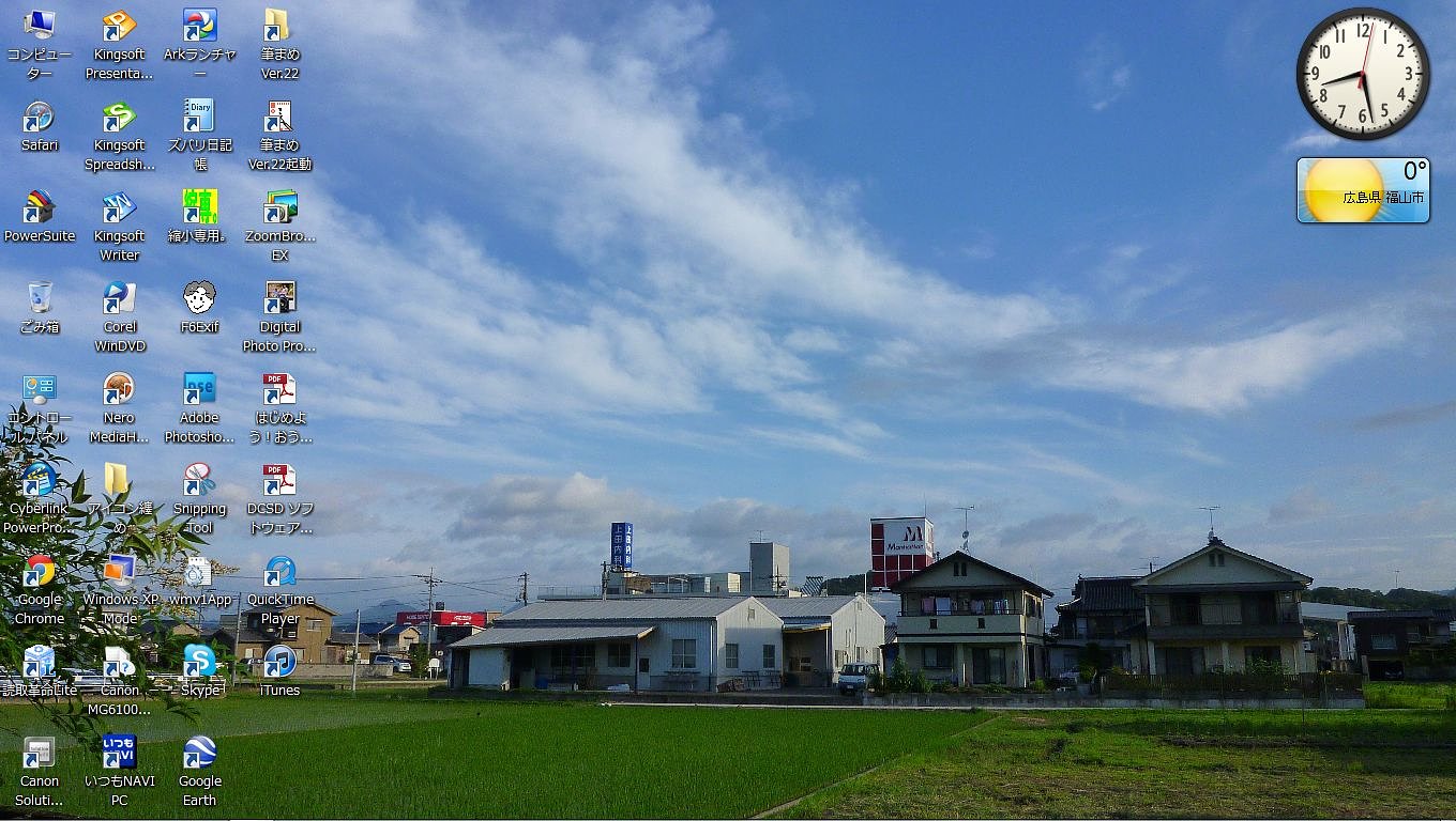 今朝の気温