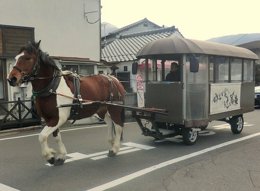 湯布院駅前の風景