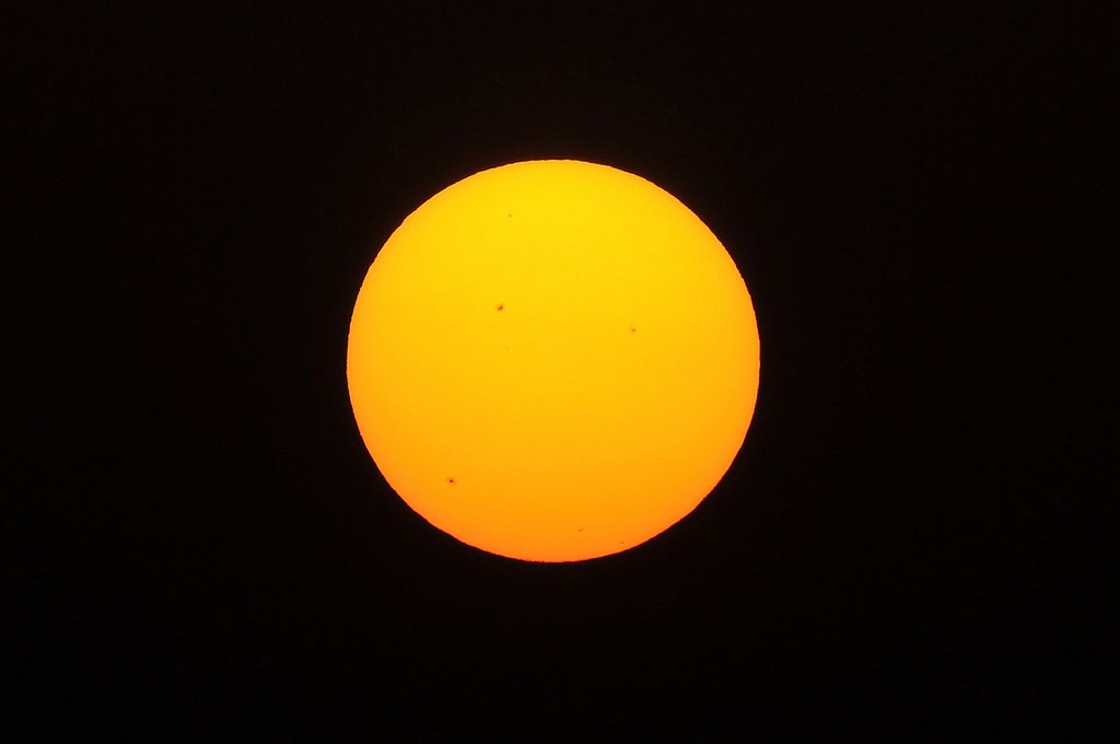 直の太陽