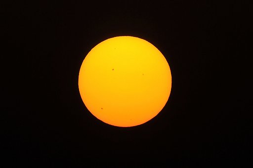 直の太陽