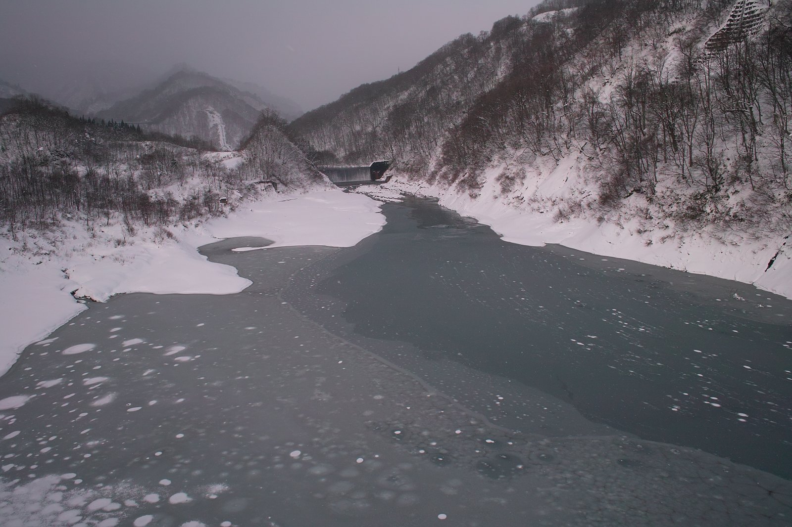 月山の冬