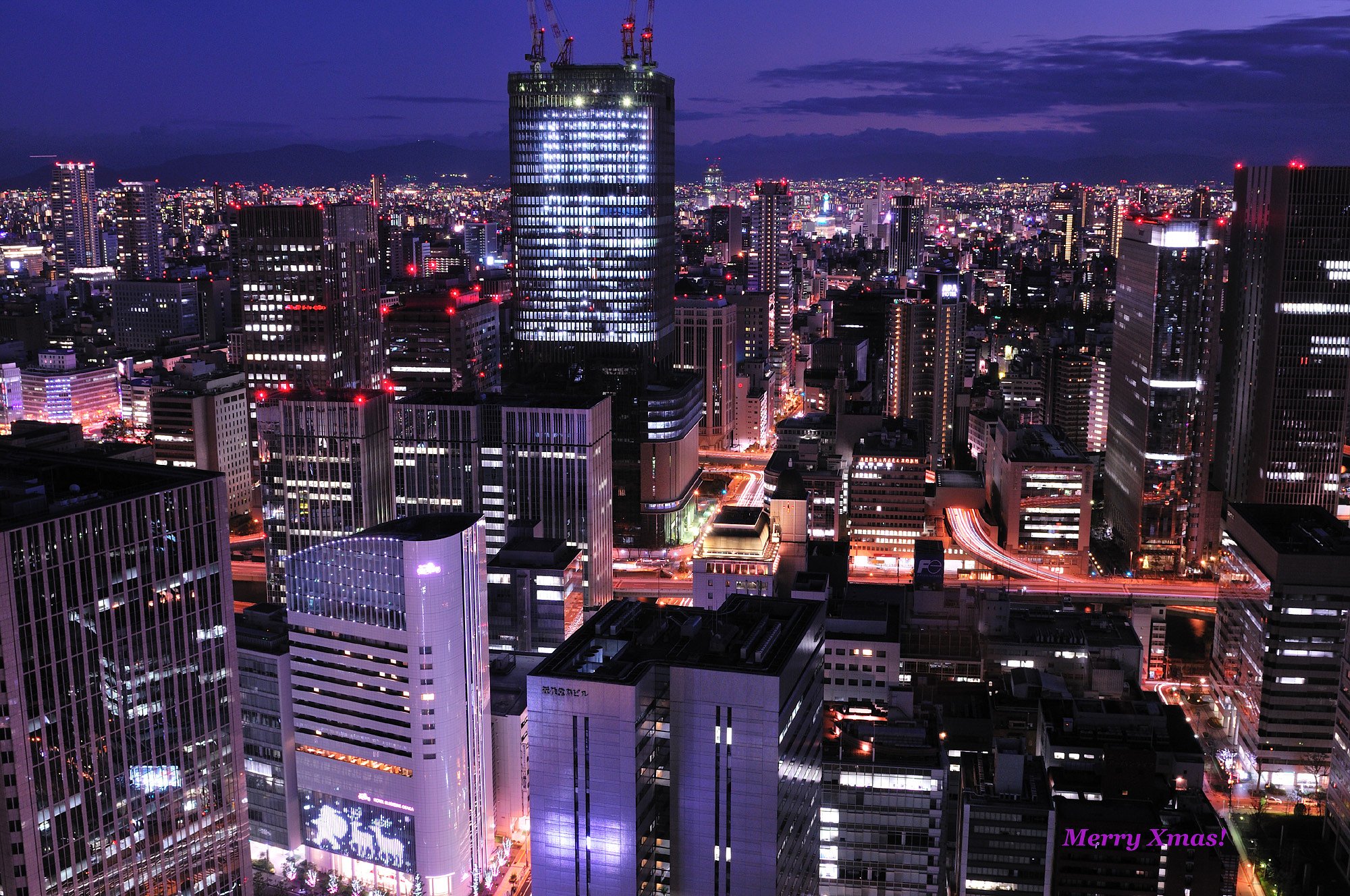 大阪夜景☆クリスマス