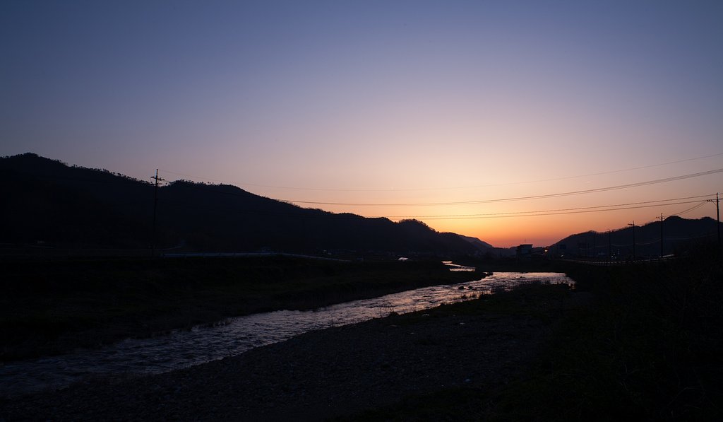 とても綺麗な夕焼けが見られました。