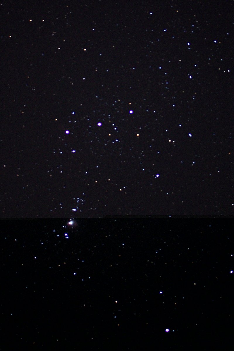 実家の星空
