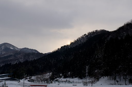 朧な朝日の出!
