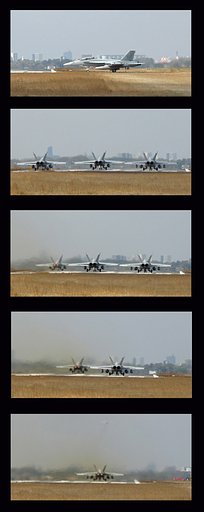 戦闘機離陸