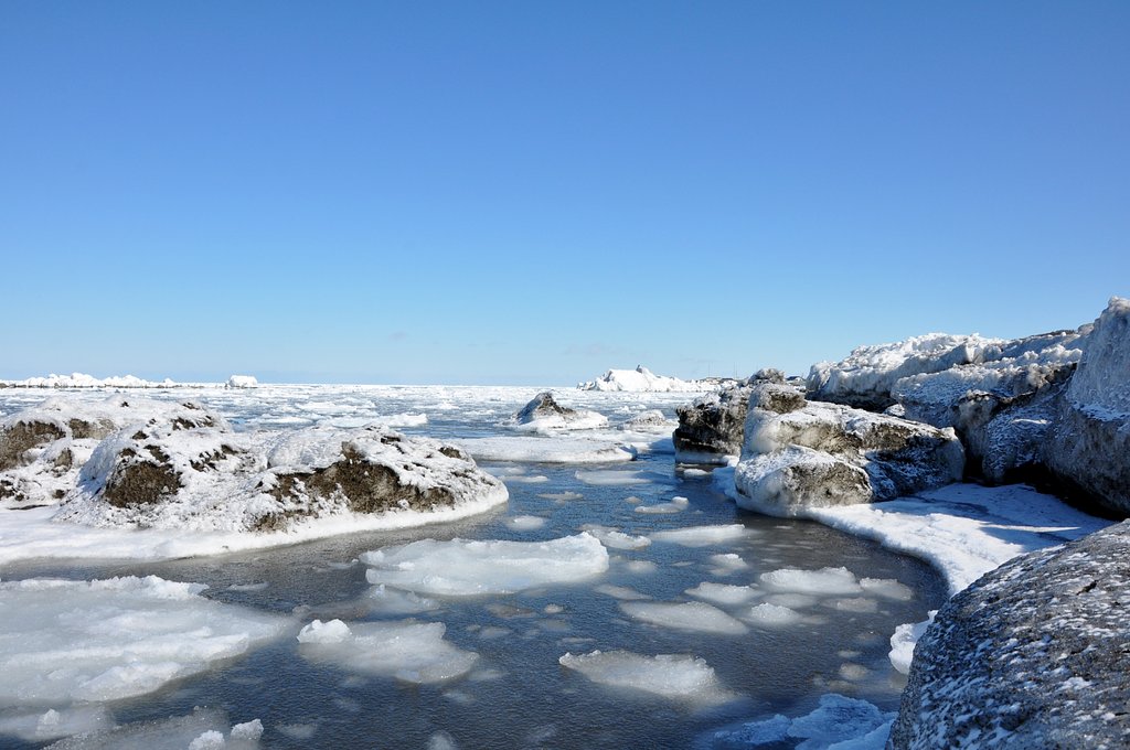流氷接岸