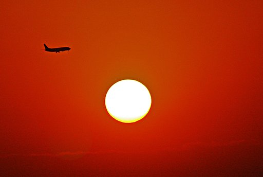 【逆洸】　東京湾の夕日