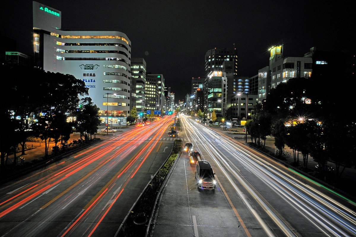 【逆光】 歩道橋から　２