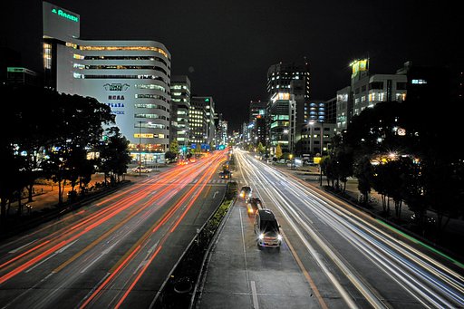 【逆光】 歩道橋から　２