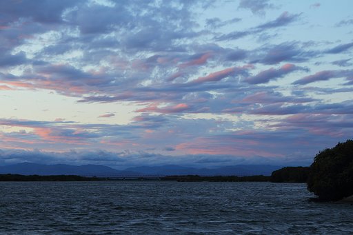 淡い夕景