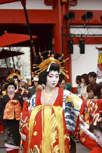 花魁道中。