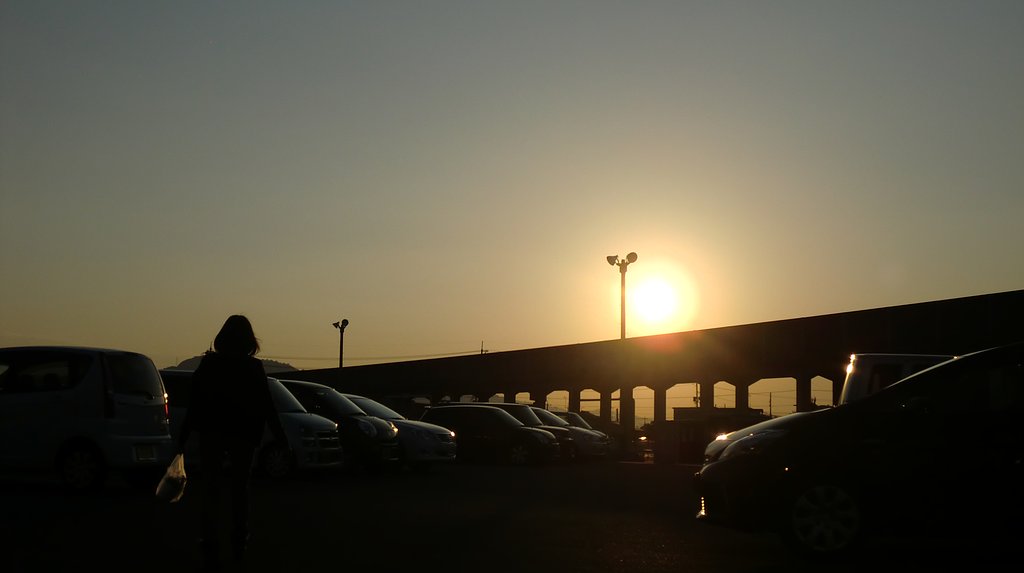 夕日
