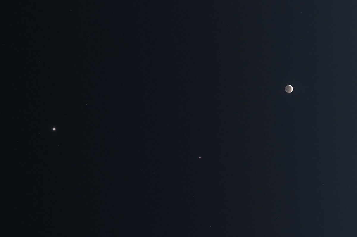 金星、木星、月