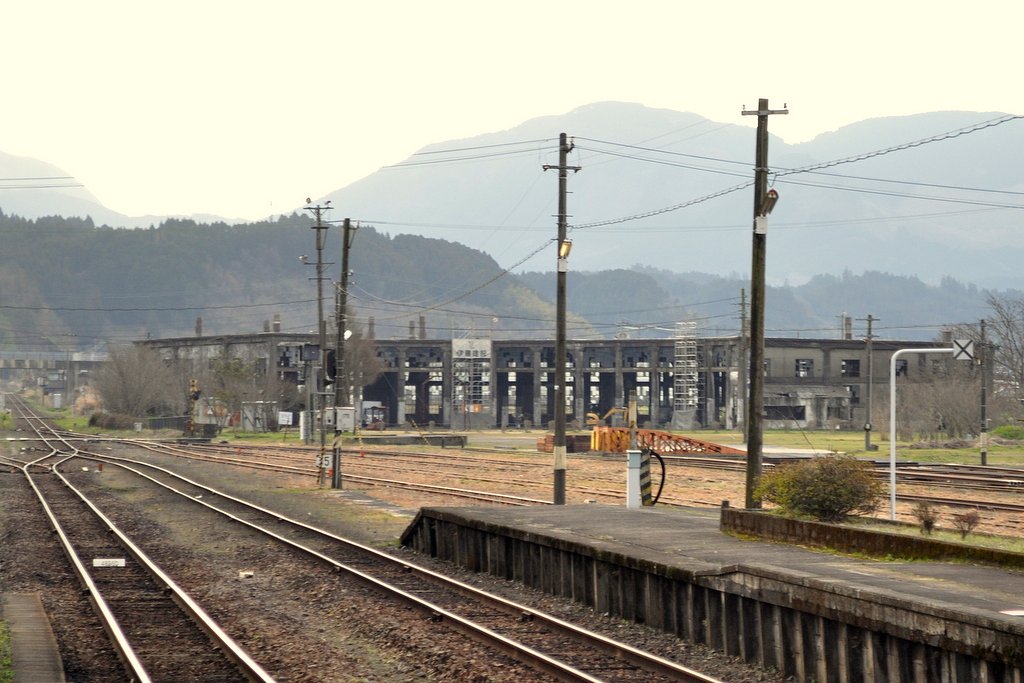 豊後森駅機関庫
