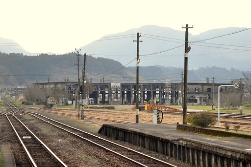 豊後森駅機関庫