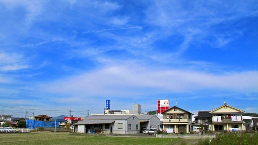 定点の秋空