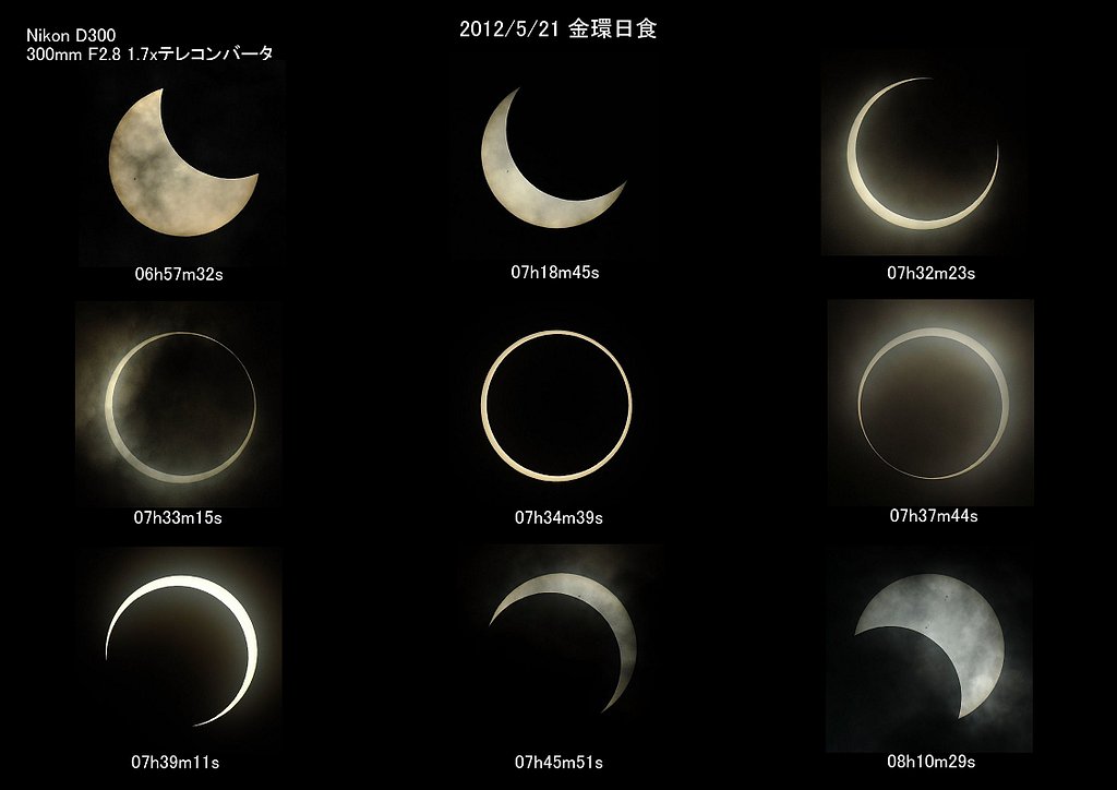 金環日食2012