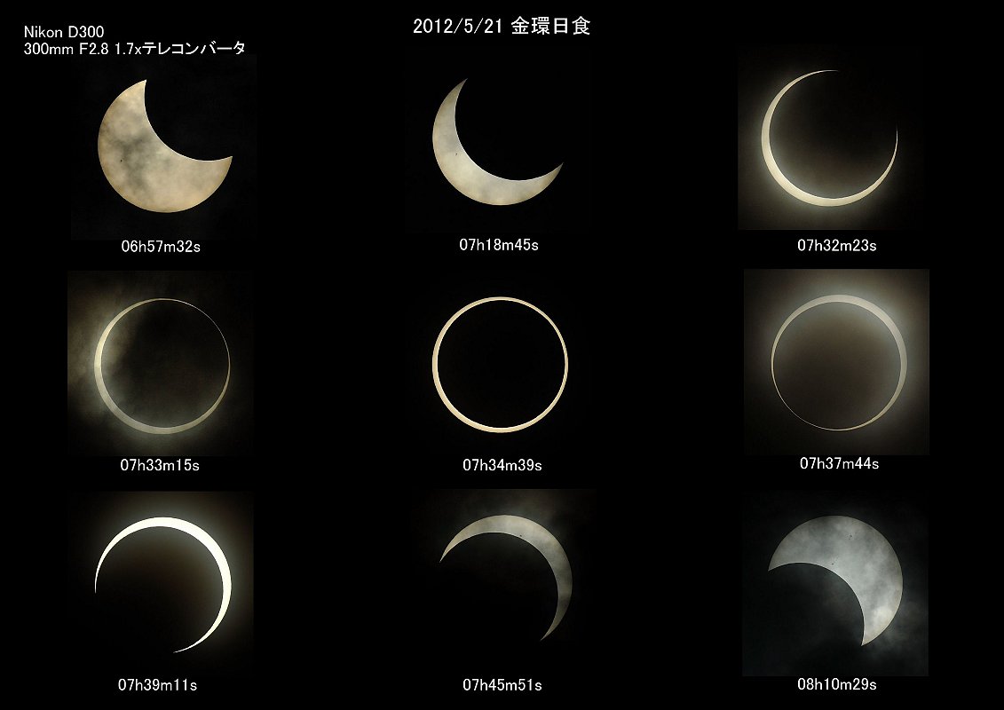 金環日食2012