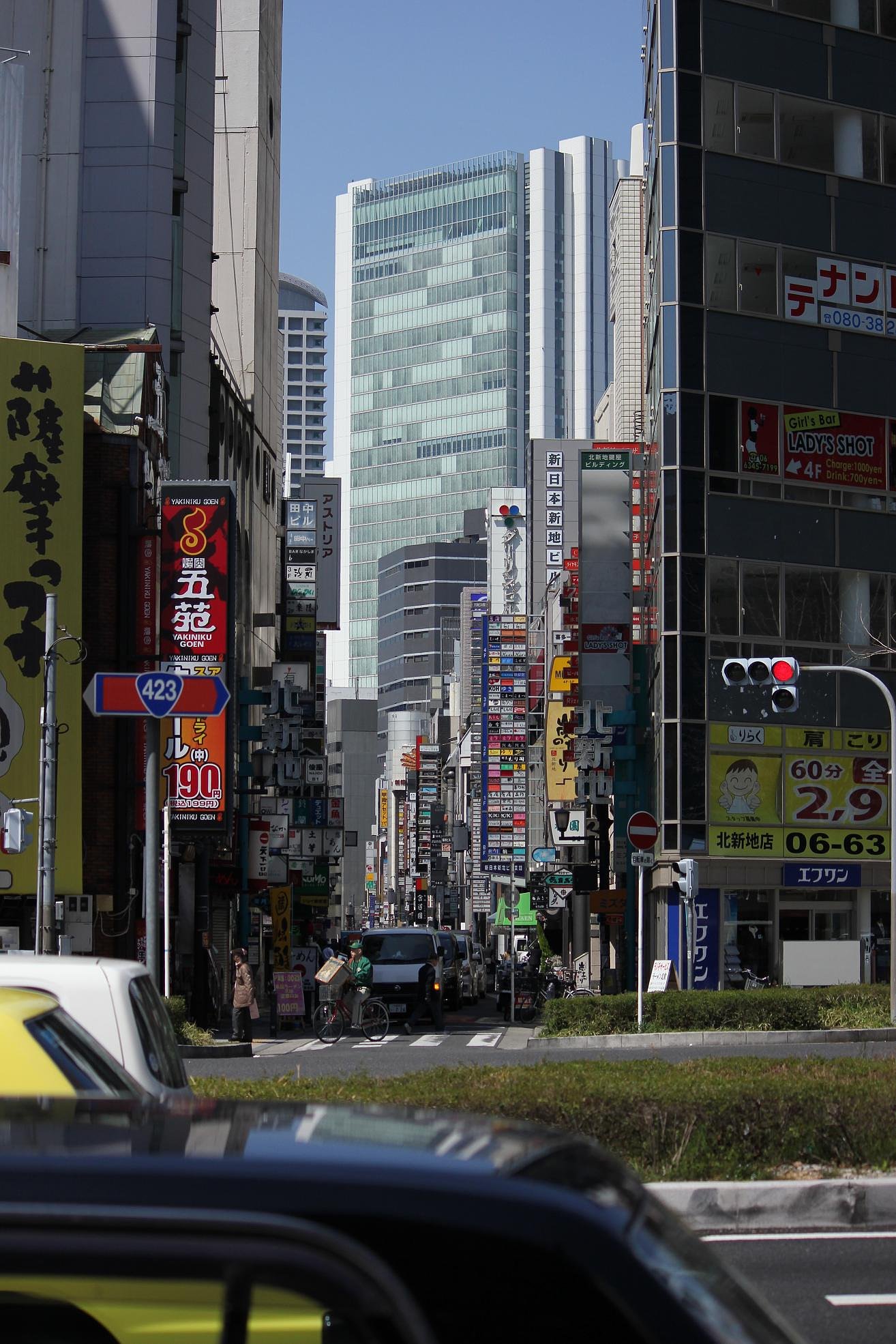 昼間の北新地