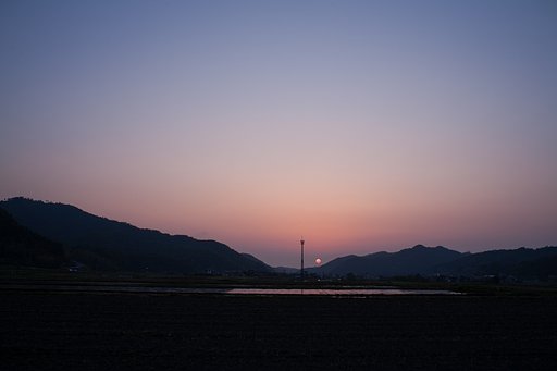 平凡な夕焼けでした。